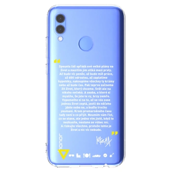 Picasee silikónový prehľadný obal pre Huawei P Smart 2019 - Kazma - BUĎTE TROCHU YESMANI