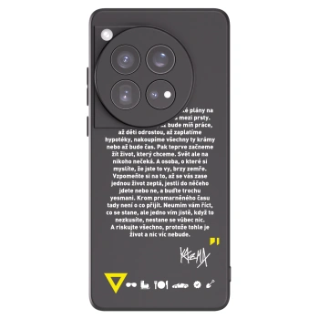 Picasee silikónový čierny obal pre OnePlus 12 5G - Kazma - BUĎTE TROCHU YESMANI