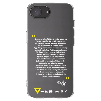 Picasee silikónový prehľadný obal pre Apple iPhone 16e - Kazma - BUĎTE TROCHU YESMANI