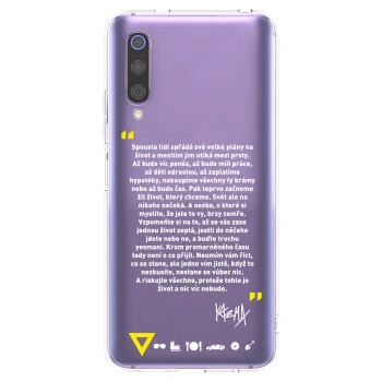 Picasee silikónový prehľadný obal pre Xiaomi Mi 9 - Kazma - BUĎTE TROCHU YESMANI