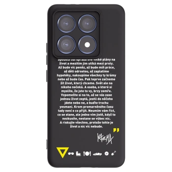 Picasee silikónový čierny obal pre Xiaomi 14T Pro - Kazma - BUĎTE TROCHU YESMANI