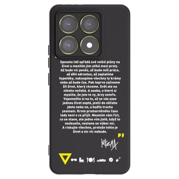 Picasee silikónový čierny obal pre Xiaomi 14T - Kazma - BUĎTE TROCHU YESMANI