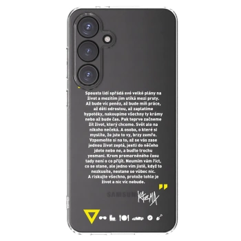 Picasee silikónový prehľadný obal pre Samsung Galaxy S24 FE S721B - Kazma - BUĎTE TROCHU YESMANI