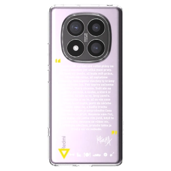 Picasee silikónový prehľadný obal pre Xiaomi Redmi Note 14 Pro+ 5G - Kazma - BUĎTE TROCHU YESMANI