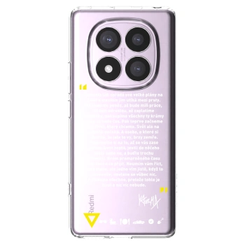 Picasee silikónový prehľadný obal pre Xiaomi Redmi Note 14 Pro 5G - Kazma - BUĎTE TROCHU YESMANI