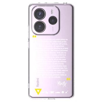 Picasee silikónový prehľadný obal pre Xiaomi Redmi Note 14 5G - Kazma - BUĎTE TROCHU YESMANI