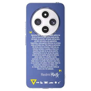 Picasee silikónový prehľadný obal pre Xiaomi Redmi 14C - Kazma - BUĎTE TROCHU YESMANI