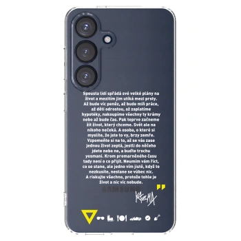 Picasee silikónový prehľadný obal pre Samsung Galaxy S25 5G - Kazma - BUĎTE TROCHU YESMANI