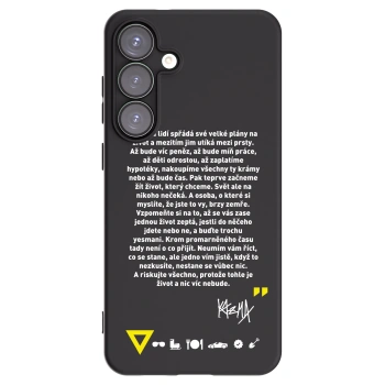 Picasee silikónový čierny obal pre Samsung Galaxy S25+ 5G - Kazma - BUĎTE TROCHU YESMANI