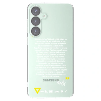 Picasee silikónový prehľadný obal pre Samsung Galaxy S25+ 5G - Kazma - BUĎTE TROCHU YESMANI