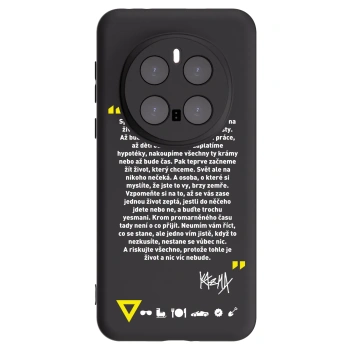 Picasee silikónový čierny obal pre Honor Magic7 Pro 5G - Kazma - BUĎTE TROCHU YESMANI