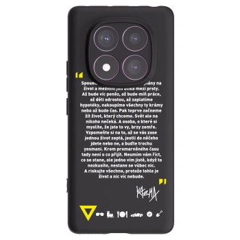 Picasee silikónový čierny obal pre Xiaomi Redmi Note 14 Pro 4G - Kazma - BUĎTE TROCHU YESMANI
