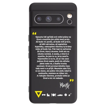 Picasee silikónový čierny obal pre Google Pixel 8 Pro - Kazma - BUĎTE TROCHU YESMANI