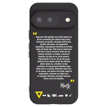 Picasee silikónový čierny obal pre Google Pixel 9 - Kazma - BUĎTE TROCHU YESMANI