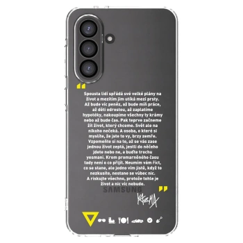 Picasee silikónový prehľadný obal pre Samsung Galaxy A56 5G A566B - Kazma - BUĎTE TROCHU YESMANI