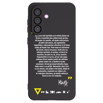 Picasee silikónový čierny obal pre Samsung Galaxy A36 5G - Kazma - BUĎTE TROCHU YESMANI