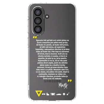 Picasee silikónový prehľadný obal pre Samsung Galaxy A36 5G - Kazma - BUĎTE TROCHU YESMANI