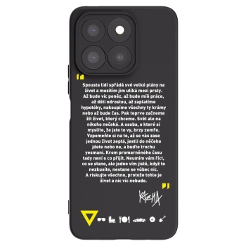 Picasee silikónový čierny obal pre Honor X8c - Kazma - BUĎTE TROCHU YESMANI