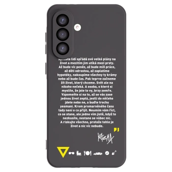 Picasee silikónový čierny obal pre Samsung Galaxy A26 5G A266B - Kazma - BUĎTE TROCHU YESMANI