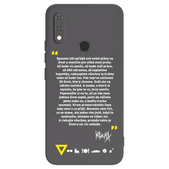 Picasee silikónový čierny obal pre Xiaomi Redmi Note 7 - Kazma - BUĎTE TROCHU YESMANI