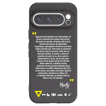 Picasee silikónový čierny obal pre Google Pixel 9 Pro - Kazma - BUĎTE TROCHU YESMANI
