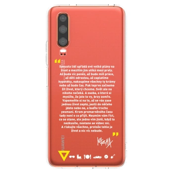 Picasee silikónový prehľadný obal pre Huawei P30 - Kazma - BUĎTE TROCHU YESMANI