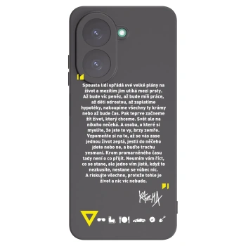 Picasee silikónový čierny obal pre Xiaomi Redmi A5 - Kazma - BUĎTE TROCHU YESMANI