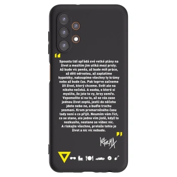 Picasee silikónový čierny obal pre Samsung Galaxy A13 5G - Kazma - BUĎTE TROCHU YESMANI