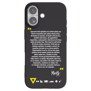 Picasee silikónový čierny obal pre Apple iPhone 17 - Kazma - BUĎTE TROCHU YESMANI