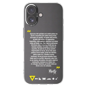 Picasee silikónový prehľadný obal pre Apple iPhone 17 - Kazma - BUĎTE TROCHU YESMANI