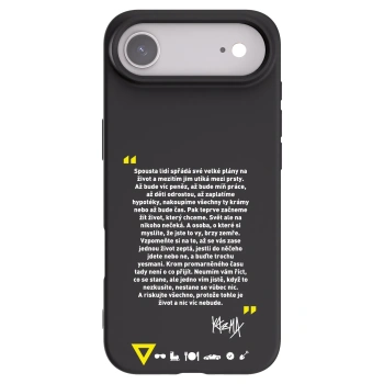 Picasee silikónový čierny obal pre Apple iPhone Air - Kazma - BUĎTE TROCHU YESMANI
