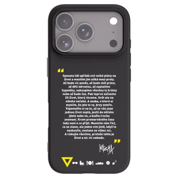Picasee silikónový čierny obal pre Apple iPhone 17 Pro - Kazma - BUĎTE TROCHU YESMANI