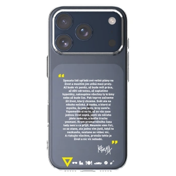 Picasee silikónový prehľadný obal pre Apple iPhone 17 Pro - Kazma - BUĎTE TROCHU YESMANI