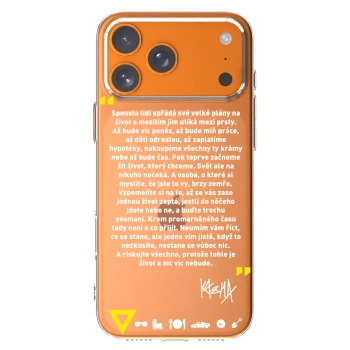 Picasee silikónový prehľadný obal pre Apple iPhone 17 Pro Max - Kazma - BUĎTE TROCHU YESMANI