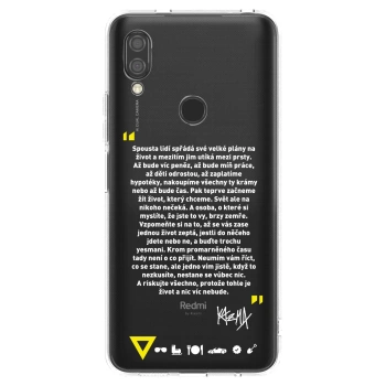Picasee silikónový prehľadný obal pre Xiaomi Redmi 7 - Kazma - BUĎTE TROCHU YESMANI