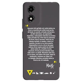 Picasee silikónový čierny obal pre Motorola Moto E14 - Kazma - BUĎTE TROCHU YESMANI