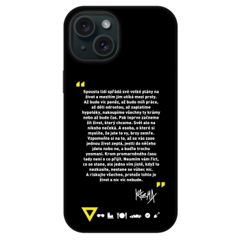 Obal pre Apple iPhone 15 - Kazma - BUĎTE TROCHU YESMANI