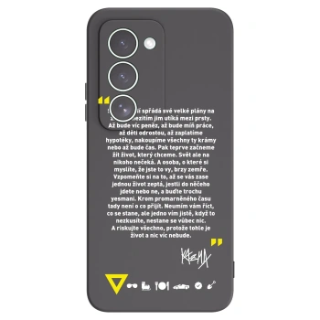 Picasee silikónový čierny obal pre Xiaomi Redmi 15 5G - Kazma - BUĎTE TROCHU YESMANI