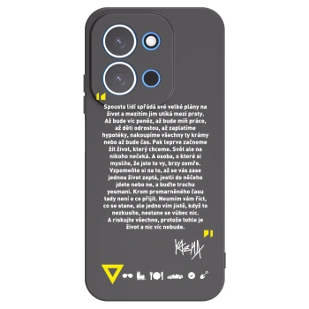 Picasee silikónový čierny obal pre Xiaomi Redmi 15C 4G - Kazma - BUĎTE TROCHU YESMANI