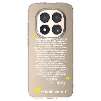 Picasee silikónový prehľadný obal pre Xiaomi Redmi Note 15 Pro 4G - Kazma - BUĎTE TROCHU YESMANI