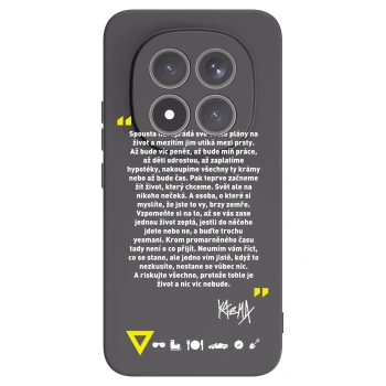 Picasee silikónový čierny obal pre Xiaomi Redmi Note 15 Pro+ - Kazma - BUĎTE TROCHU YESMANI