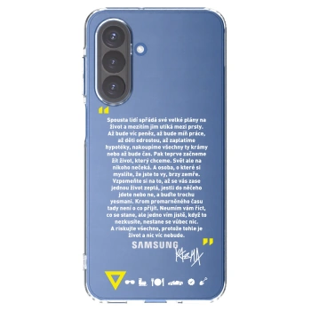 Picasee silikónový prehľadný obal pre Samsung Galaxy A17 5G - Kazma - BUĎTE TROCHU YESMANI