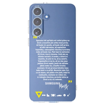 Picasee silikónový prehľadný obal pre Samsung Galaxy S25 FE 5G - Kazma - BUĎTE TROCHU YESMANI