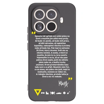 Picasee silikónový čierny obal pre Xiaomi 15T Pro - Kazma - BUĎTE TROCHU YESMANI