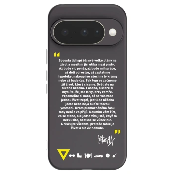 Picasee silikónový čierny obal pre Google Pixel 10 - Kazma - BUĎTE TROCHU YESMANI