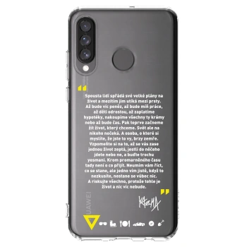Picasee silikónový prehľadný obal pre Huawei P30 Lite - Kazma - BUĎTE TROCHU YESMANI