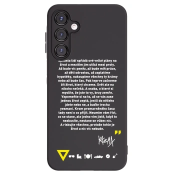 Picasee silikónový čierny obal pre Samsung Galaxy A16 4G - Kazma - BUĎTE TROCHU YESMANI