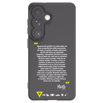 Picasee silikónový čierny obal pre Samsung Galaxy S26 - Kazma - BUĎTE TROCHU YESMANI