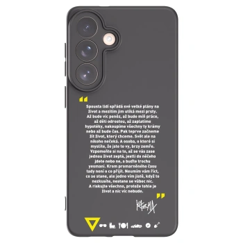Picasee silikónový čierny obal pre Samsung Galaxy S26+ - Kazma - BUĎTE TROCHU YESMANI