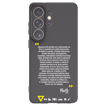 Picasee silikónový čierny obal pre Samsung Galaxy S26 Ultra - Kazma - BUĎTE TROCHU YESMANI